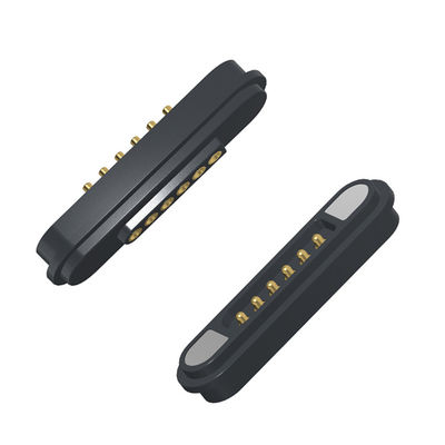 6 Position Magnet Spring-Loaded Pogo Pin Connector  Electric Magnetic Power Connector