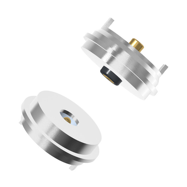 2A Round Magnetic Connector Gold Plating Magnetic Power Connector 2 Pin